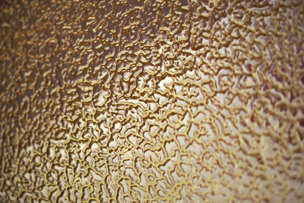 有花纹的绿色玻璃。彩色玻璃图案。图片下载