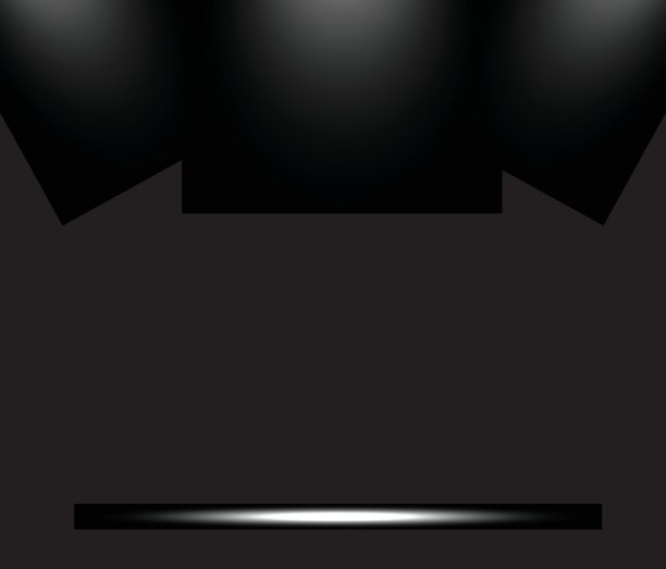 空的黑色渐变工作室房间背景。背景光室内与copyspace为您的创意项目，矢量插图EPS 10图片下载