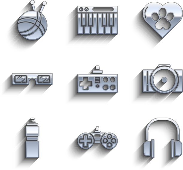 设置游戏手柄、耳机、照片、相机健身图片下载