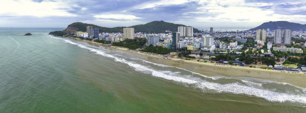 越南云头市及海岸。图片下载