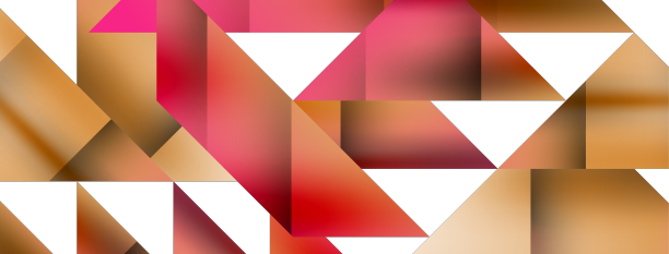 生动的抽象在无缝中展开三角形图片下载