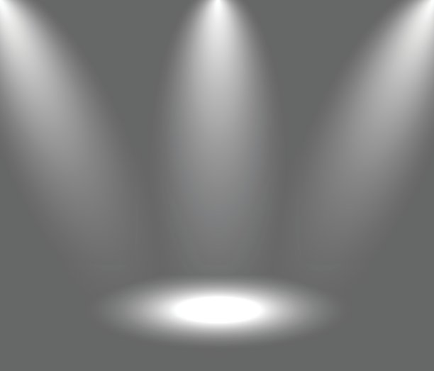 空白的白色灰色渐变工作室房间背景。背景光室内与copyspace为您的创意项目，矢量插图EPS 10图片下载