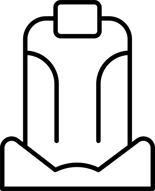 汽车座椅轮廓矢量插图图标图片下载