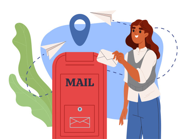 女孩发送信息矢量概念图片下载