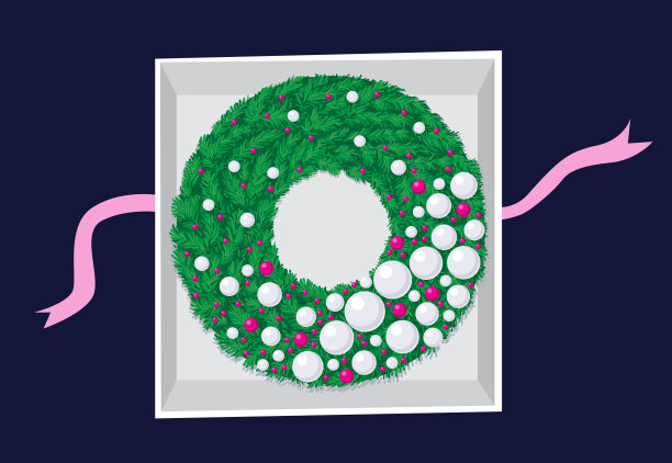 圣诞花环图片下载