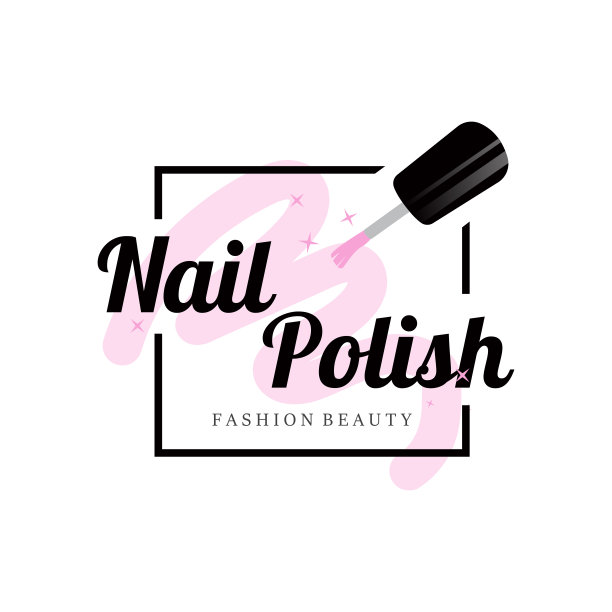 美容指甲护理标志矢量插图设计模板图片下载