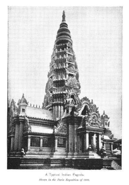 1889年巴黎展览上的宝塔，建筑图片下载