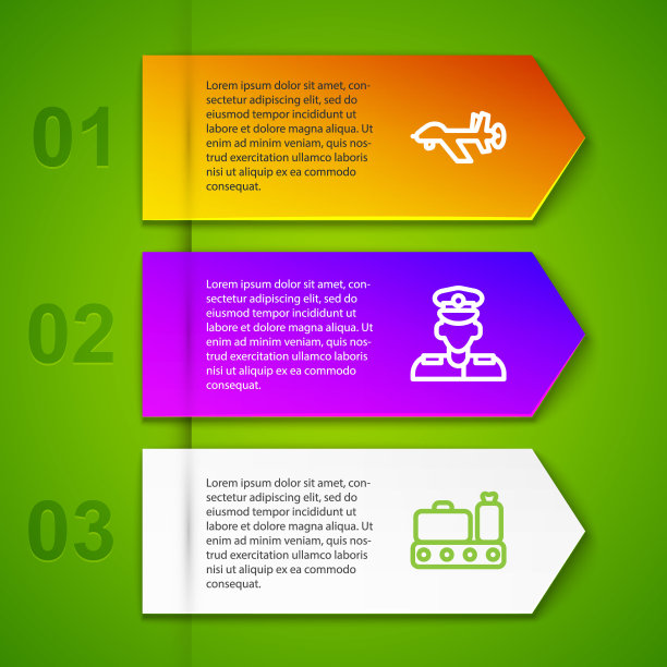 设置生产线无人机，无人机，飞行员和带行李箱的传送带。业务信息图表模板。向量图片下载