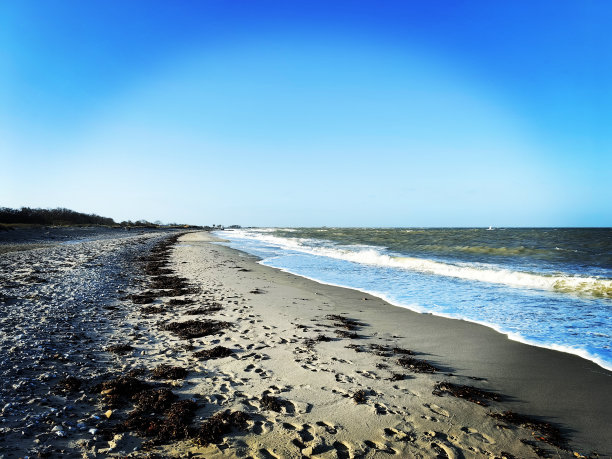 冬天波罗的海费尔马恩岛的自然风光照片图片下载