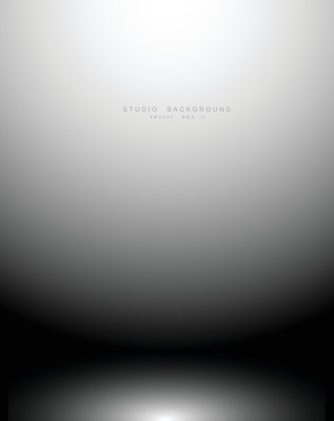 空的黑色渐变工作室房间背景。背景光室内与copyspace为您的创意项目，矢量插图EPS 10图片下载