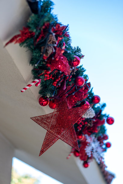 圣诞星星装饰股票照片图片下载