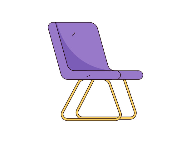 家居室内元素场景平面矢量概念操作手绘插画图片下载