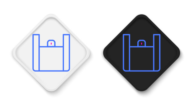 在线订购和快餐配送图标隔离在白色背景上。色彩缤纷的轮廓概念。向量图片下载