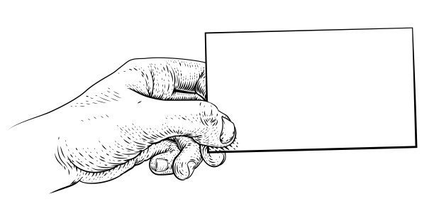 手持名片信件信息传单图片下载