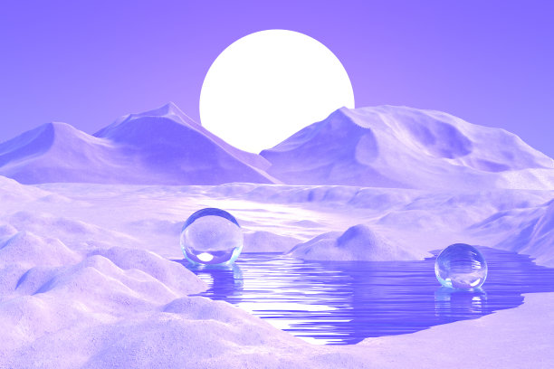 超现实的景观环境。Metaverse的概念。图片下载