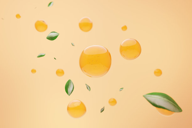 维生素C血清和橙汁产品图片下载