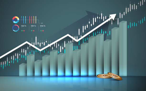 利润统计图，盈利增长图概念图片下载