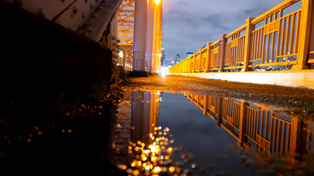 反射夜景图片下载