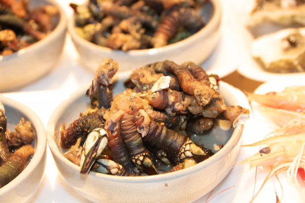 一碗的海鲜，葡萄牙和加利西亚的典型海鲜图片下载