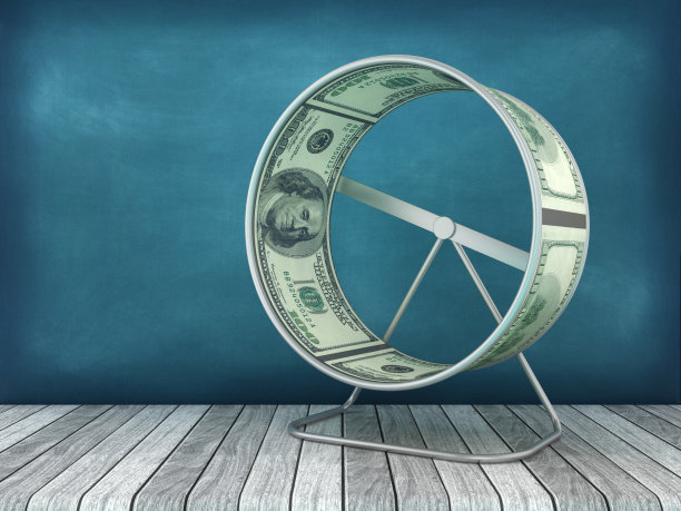 用美元钞票练习仓鼠笼轮图片下载