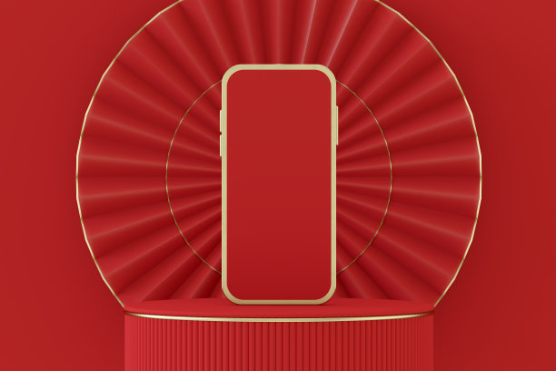 中国新年空白屏智能手机图片下载