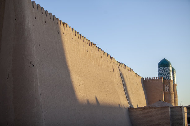 中东城堡的城墙图片下载