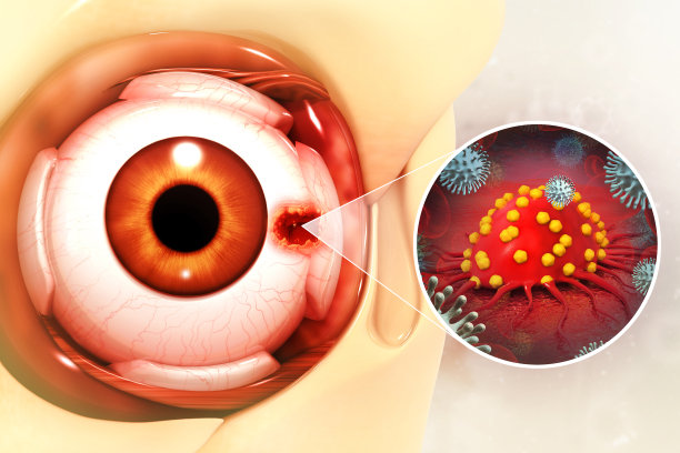 眼病，眼癌，3d插图图片下载