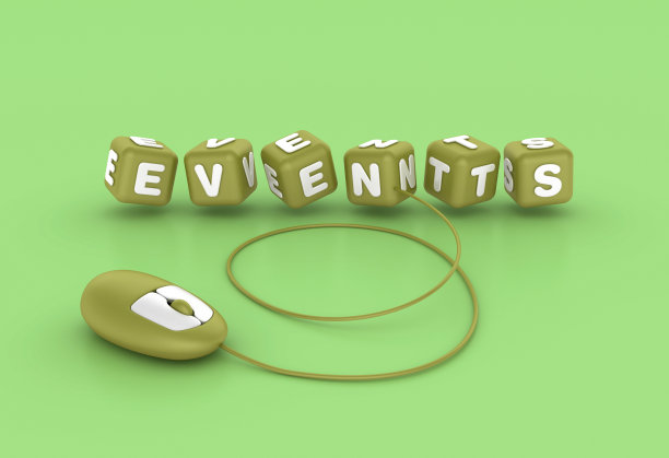 事件流行语立方体与电脑鼠标图片下载