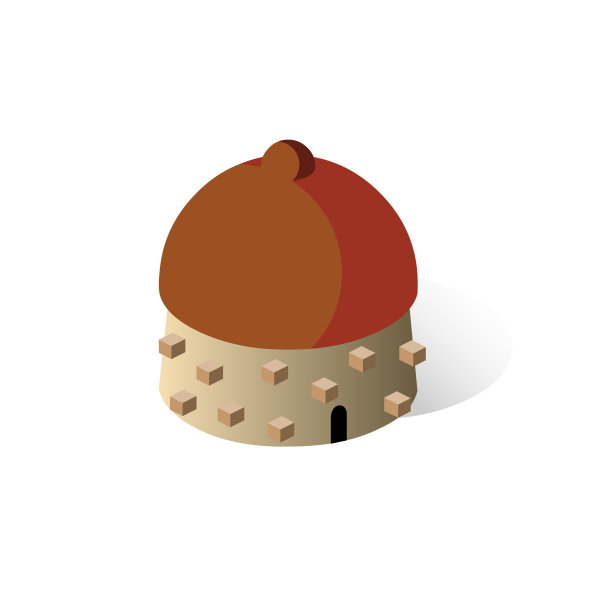 等距中东房屋-亚洲建筑-小镇-沙漠建筑-目的地中东-旅游景点-地点-中东地区-参观沙漠-沙建筑-沙房子-地标图片下载