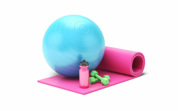 健身和运动设备，对象+阴影剪辑路径图片下载