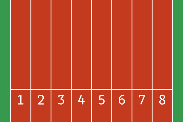 田径车道隔离矢量插图图片下载