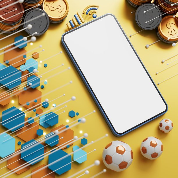 3d足球物体设计。现实的呈现。抽象的未来背景。图片下载