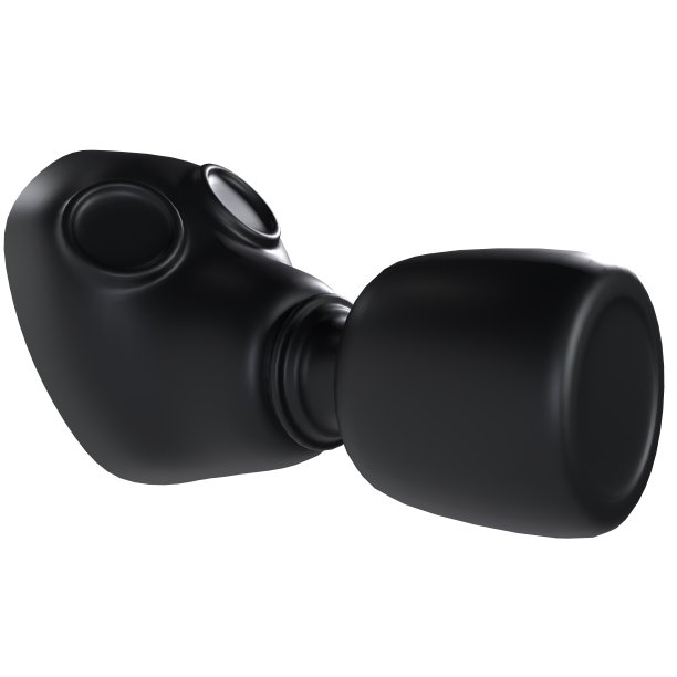 白色背景隔离的防毒面具图片下载