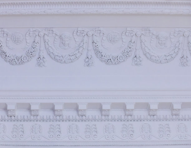 墙上的浅浮雕。古董灰泥图片下载