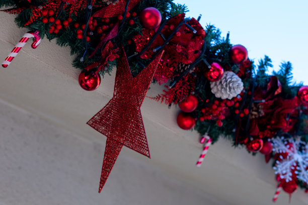 圣诞星星装饰股票照片图片下载
