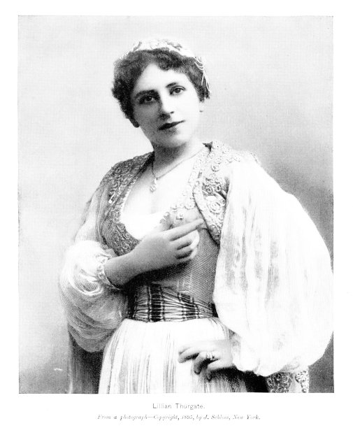 莉莲·瑟盖特照片肖像，女演员，19世纪文化史图片下载