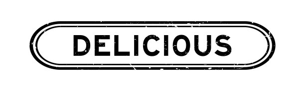 垃圾黑色美味字橡胶印章白色背景图片下载