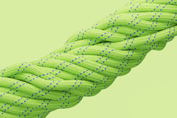 五颜六色的扭绳，伞绳图片下载