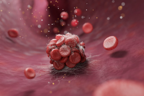 动脉和红细胞内的血凝块图片下载