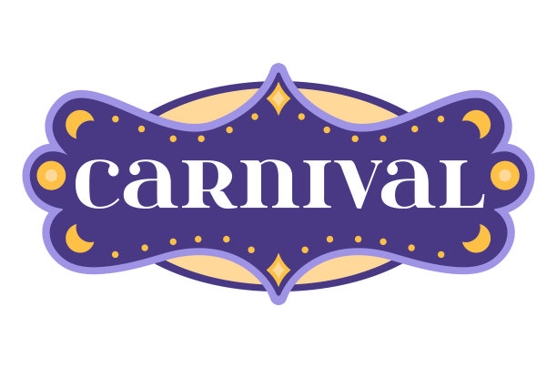 标签网络横幅欢迎马戏团狂欢节口号，徽章标签庆祝节日矢量图标插图孤立的白色图片下载