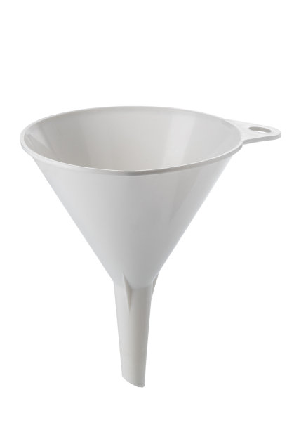 白色塑料漏斗隔离图片下载