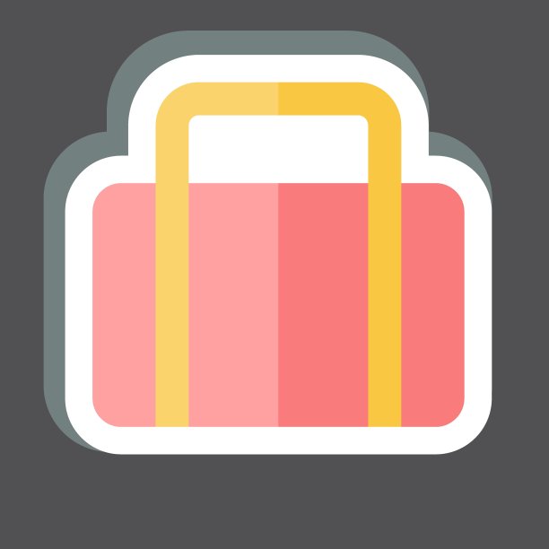 贴纸衣服袋。与洗衣有关的标志。简单的设计可编辑。简单的说明图片下载