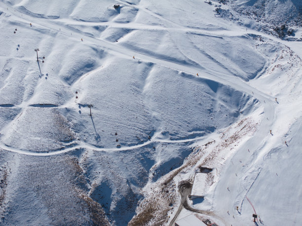 埃尔西耶斯山(Erciyes Dağı)冬季滑雪中心照片，埃尔西耶斯山哈奇拉尔开塞利，土耳其(土耳其)图片下载