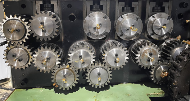 用润滑脂润滑机器的齿轮传动系，齿轮机构，发动机的链轮图片下载