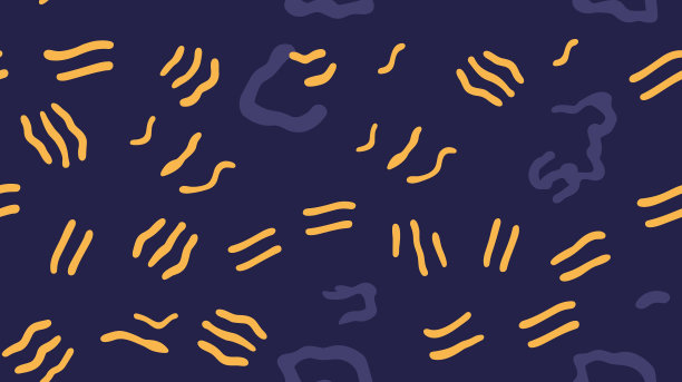 曲线无缝图案-时尚的彩色背景。动态形状组成。适合演示设计。矢量插图。有趣的平铺等线图案。图片下载