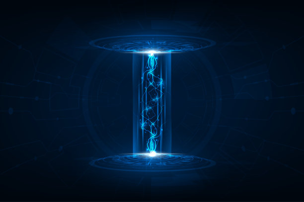 矢量高科技计算机数字技术通信概念。大数据可视化。图片下载