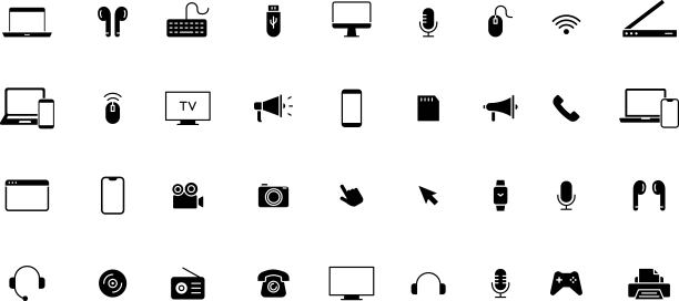 矢量图标集为各种设备和小工具图片下载