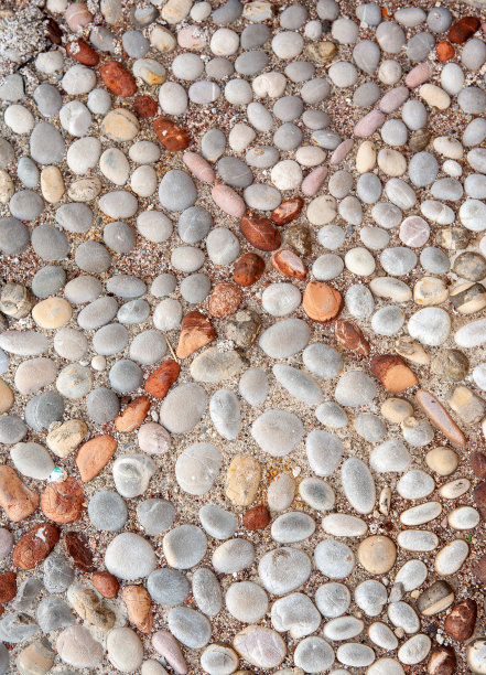 艺术马赛克背景小鹅卵石。卵石图案的出版物，海报，日历，邮政，屏幕保护程序，壁纸，明信片，横幅，封面。高质量照片图片下载