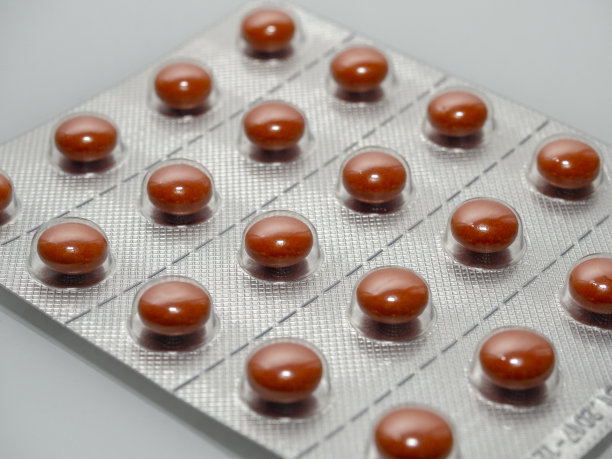 水泡包装与药丸的特写照片图片下载