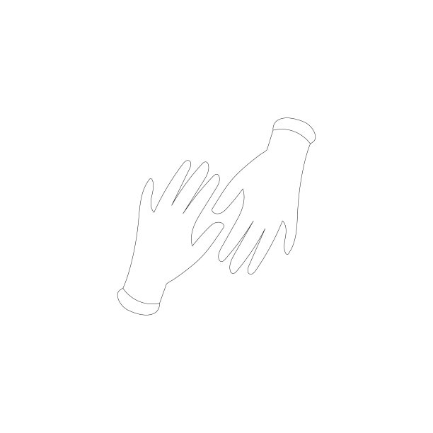 手图标概念，手势高质量的矢量轮廓标志图片下载